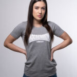 Aggression Damen T-Shirt Grau
