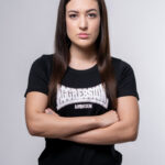 Aggression Ladies T-Shirt Black