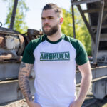 Classic Raglan T-Shirt Green / White