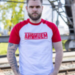 Maglietta Raglan Classic Rosso / Bianco