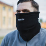 Fleece tube scarf black